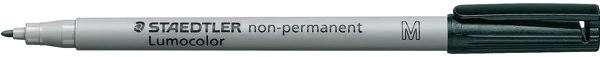 Staedtler Lumocolor non-permanent Marker schwarz Strichstärke mittel, ca. 1,0 mm