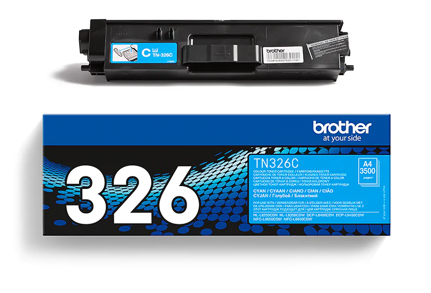 Original Toner Brother TN-326C, ca. 3.500 S., cyan