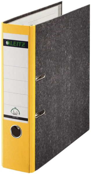 Ordner A4/8cm Pappe Standard gelb Leitz 1080 mit 180 Grad Hebelmechanik