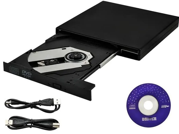 Externes CD/DVD-Laufwerk+CD-Brenner mit USB-Anschluss für PC/Notebook