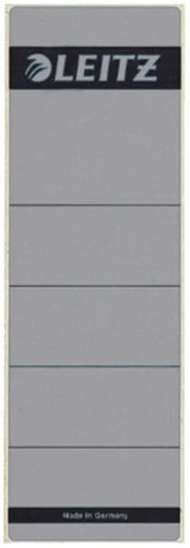 Rückenklebeschild kurz + breit Leitz grau (1642-00-85)