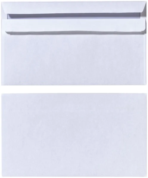 Kuvert 25x DIN lang=110x220mm, ohne Fenster, weiß, Selbstklebung