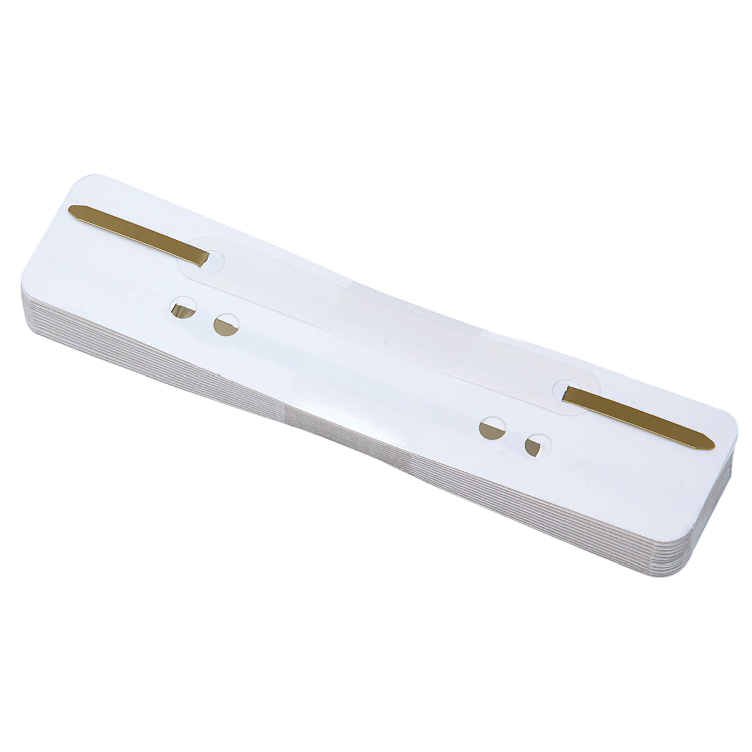 Heftstreifen Plastik weiß mit Kunststoffdeckleiste, Soennecken