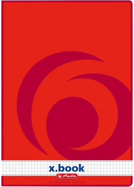 Ringbuchblock A4 weiss kariert 50 Blatt 70g Herlitz x.book 4fach Lochung