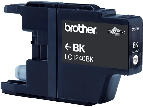 Original Tinte Brother LC-1240BK, ca. 600 S., schwarz