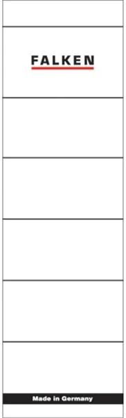 Rückensteckschild kurz + breit weiß Falken 54 x 190mm Karton für Wechselfenster