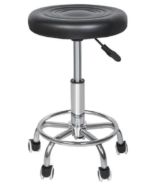 Rollhocker/ Drehstuhl mit weicher Sitzfläche, höhenverstellbar