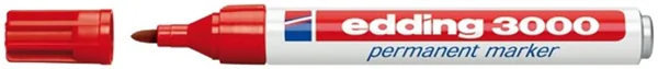 Permanentmarker Edding 3000 1,5-3 mm Rundspitze rot